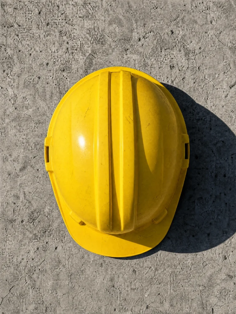 Capacete de segurança amarelo